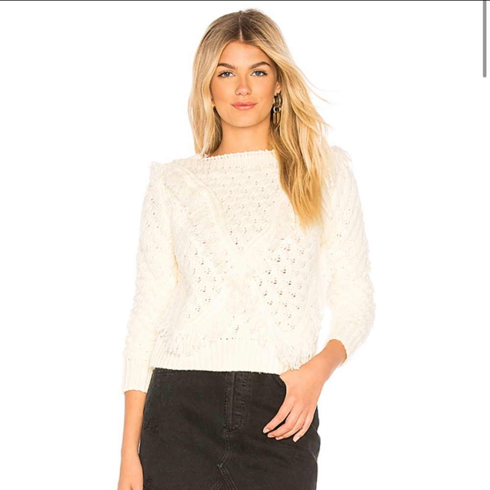 Cable Knit Sweater in Cream